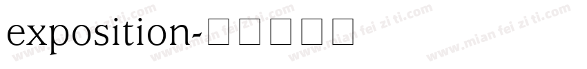 exposition字体转换