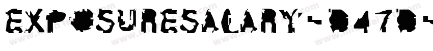 ExposureSalary-D47d字体转换