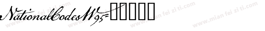 NationalCodesW95字体转换