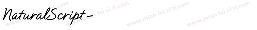 NaturalScript字体转换