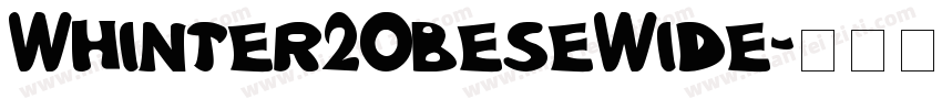Whinter2ObeseWide字体转换