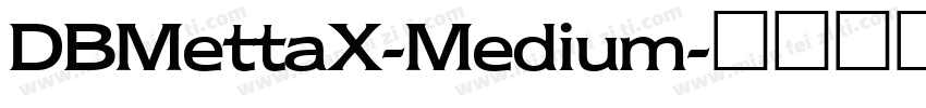 DBMettaX-Medium字体转换