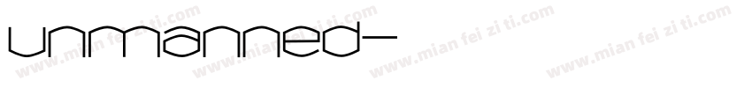 unmanned字体转换