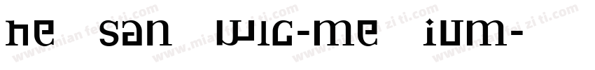NeoSansW1G-medium字体转换