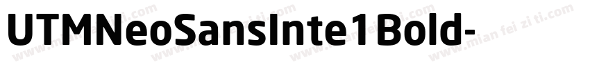 UTMNeoSansInte1Bold字体转换