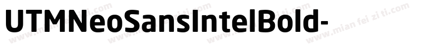 UTMNeoSansIntelBold字体转换