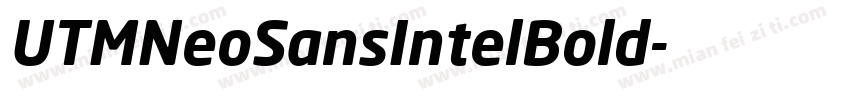 UTMNeoSansIntelBold字体转换