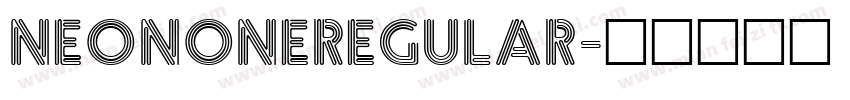 NeonOneRegular字体转换
