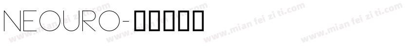 neouro字体转换