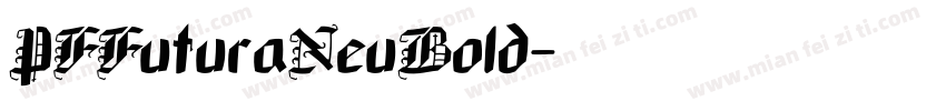 PFFuturaNeuBold字体转换