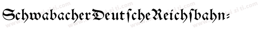 SchwabacherDeutscheReichsbahn字体转换