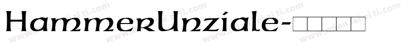 HammerUnziale字体转换
