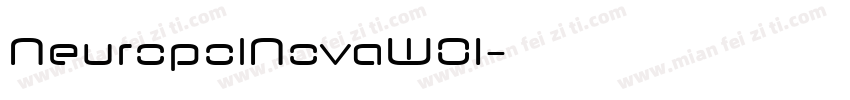 NeuropolNovaW01字体转换