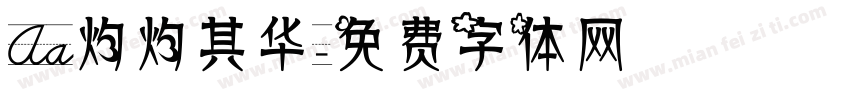 Aa灼灼其华字体转换