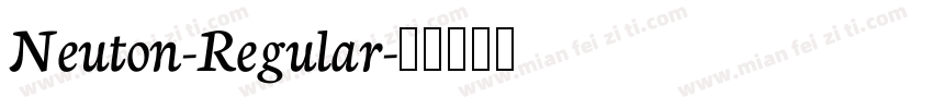 Neuton-Regular字体转换