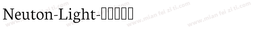 Neuton-Light字体转换