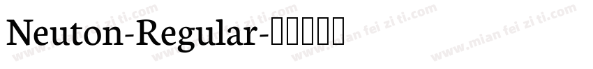 Neuton-Regular字体转换