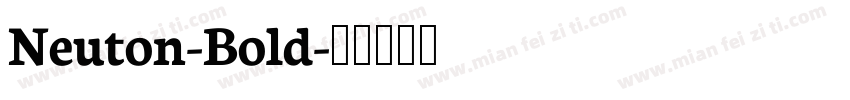 Neuton-Bold字体转换