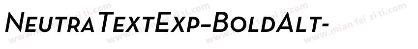 NeutraTextExp–BoldAlt字体转换