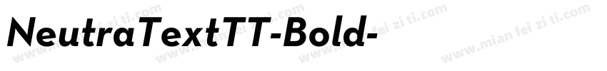 NeutraTextTT-Bold字体转换