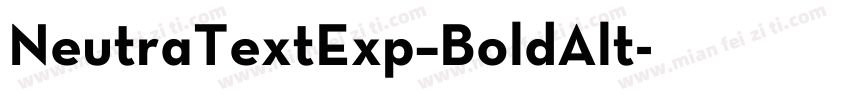 NeutraTextExp–BoldAlt字体转换
