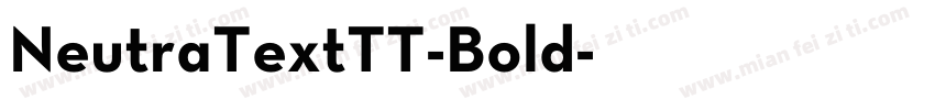 NeutraTextTT-Bold字体转换