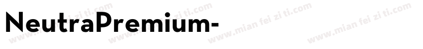 NeutraPremium字体转换
