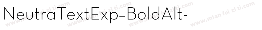 NeutraTextExp–BoldAlt字体转换