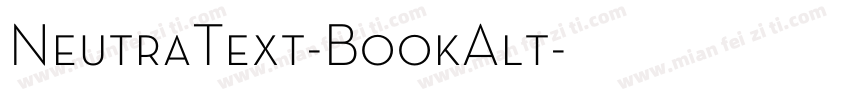 NeutraText-BookAlt字体转换