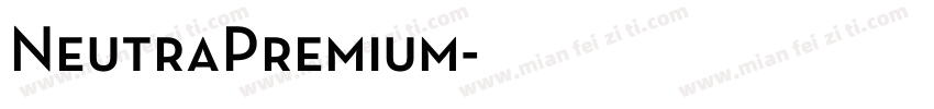 NeutraPremium字体转换