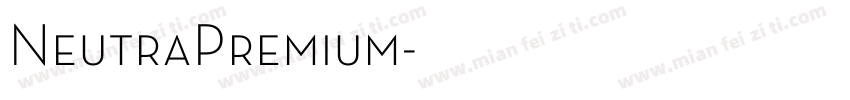 NeutraPremium字体转换