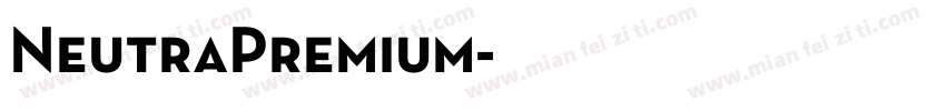 NeutraPremium字体转换