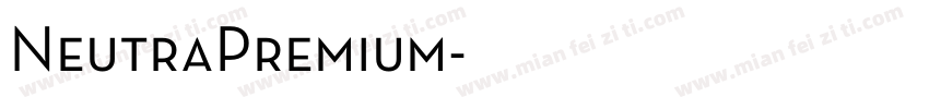 NeutraPremium字体转换