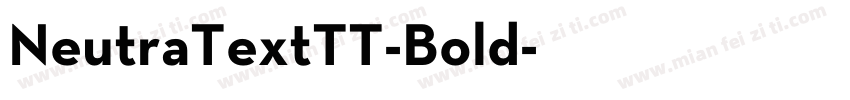 NeutraTextTT-Bold字体转换