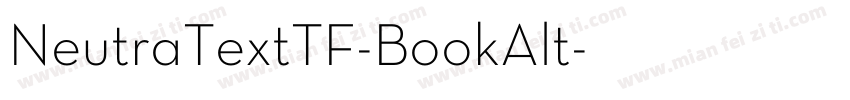 NeutraTextTF-BookAlt字体转换
