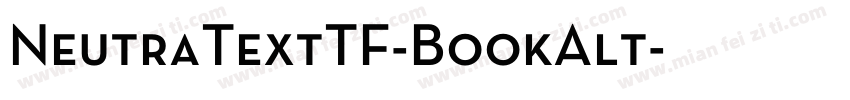 NeutraTextTF-BookAlt字体转换