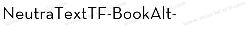 NeutraTextTF-BookAlt字体转换