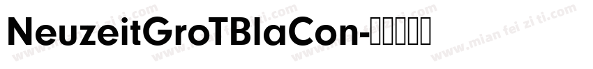 NeuzeitGroTBlaCon字体转换