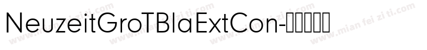 NeuzeitGroTBlaExtCon字体转换