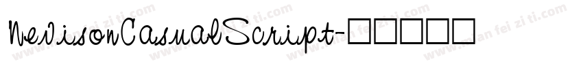 NevisonCasualScript字体转换