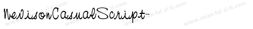 NevisonCasualScript字体转换