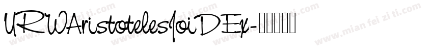 URWAristotelesJoiDEx字体转换