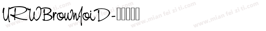 URWBrownJoiD字体转换