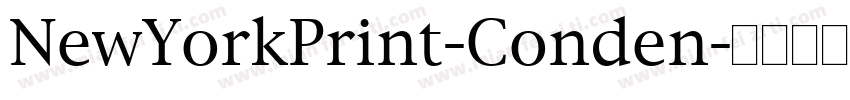 NewYorkPrint-Conden字体转换