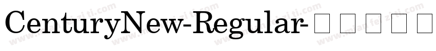 CenturyNew-Regular字体转换