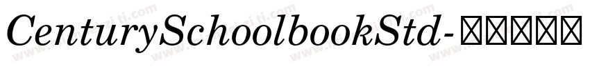 CenturySchoolbookStd字体转换