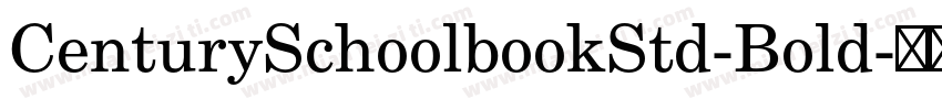 CenturySchoolbookStd-Bold字体转换