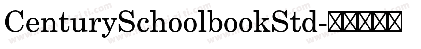 CenturySchoolbookStd字体转换
