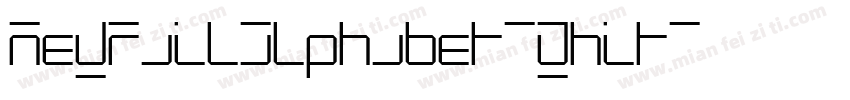 NewRailAlphabet-Whit字体转换