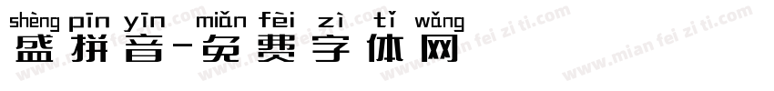 盛拼音字体转换